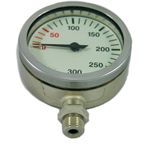 de profundis manometro acero cristal dir 300 bar 63 mm