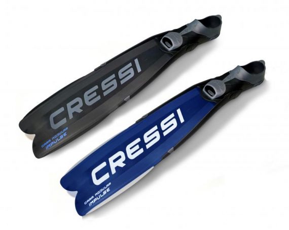 CRESSI GARA MODULAR IMPULSE AZUL METAL Y NEGRO METAL lo